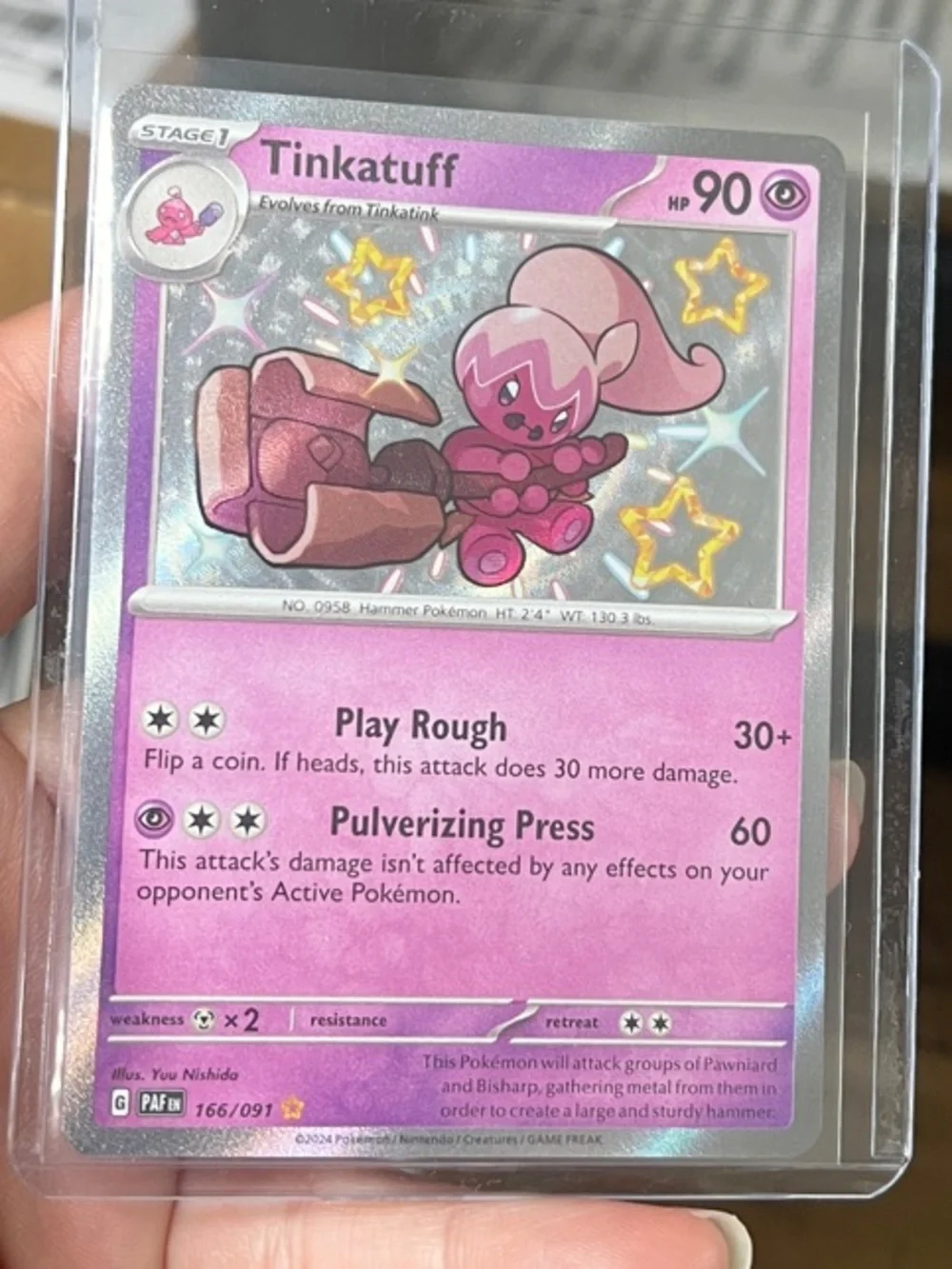Pokemon TCG Shiny Pink Tinkatuff-NM